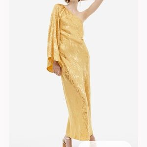 H&M Jacquard-weave One-shoulder Dress